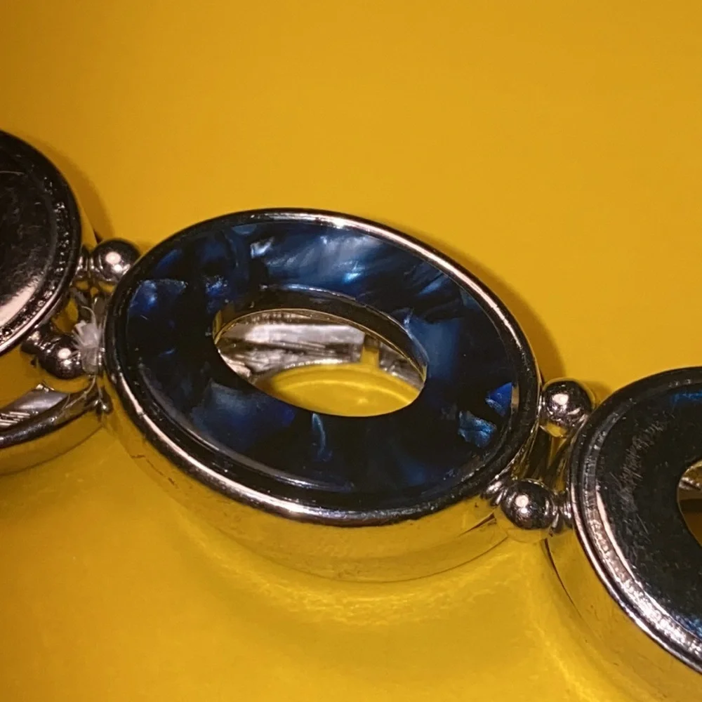 Kim Rogers-Blue & Silver bracelet